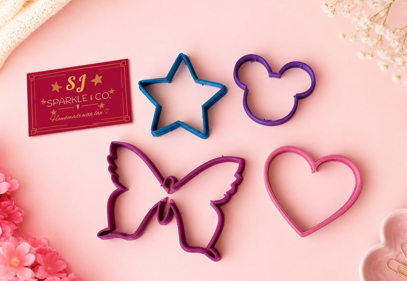 3d printed cookie / play dough cutters